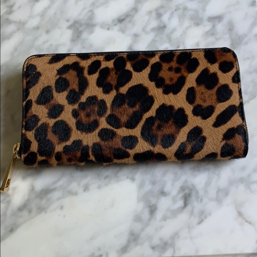 Jcrew cheetah print wallet